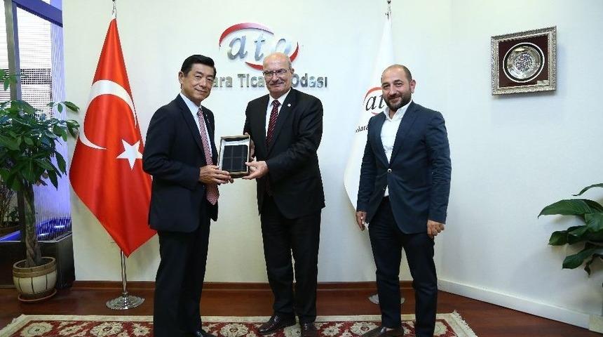 Japonya Ankara B&uuml;y&uuml;kel&ccedil;isi Akio Miyajima&rsquo;dan Baran&rsquo;a Ziyaret
