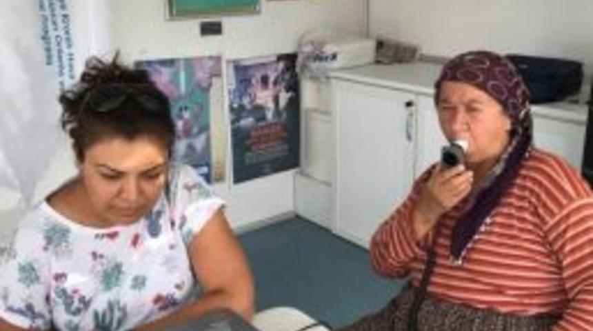 Kırşehir&rsquo;in İl&ccedil;elerinde Solunum Fonksiyon Testi Yapıldı