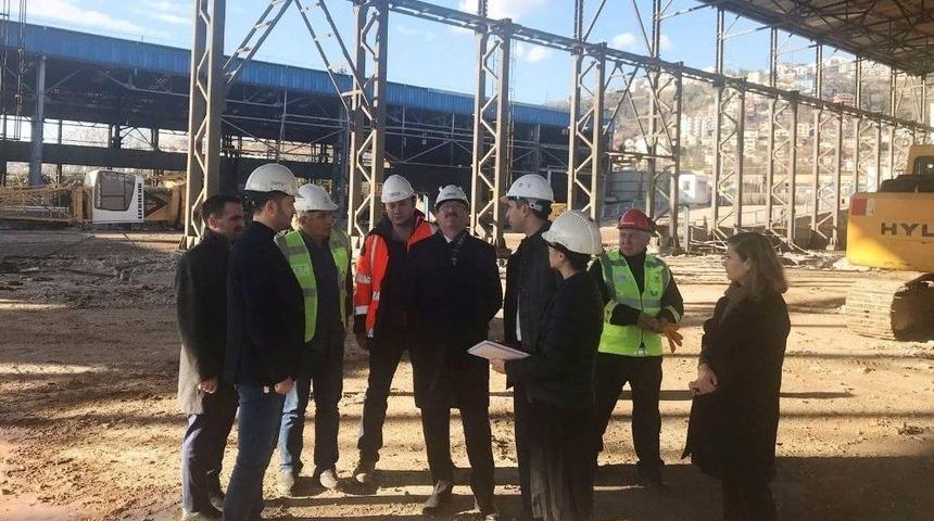 Genel Sekreter Bayram, Yapımı Devam Eden Kongre Merkezini İnceledi