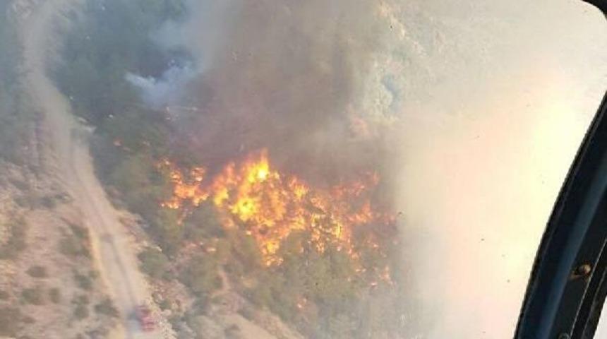 Ziraat Arazisinde &Ccedil;ıkan Yangın Ormana Sı&ccedil;radı