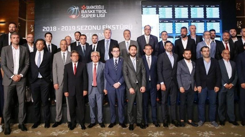 Tahincioğlu Basketbol S&uuml;per Ligi Fikst&uuml;r Kura &Ccedil;ekimi Yapıldı