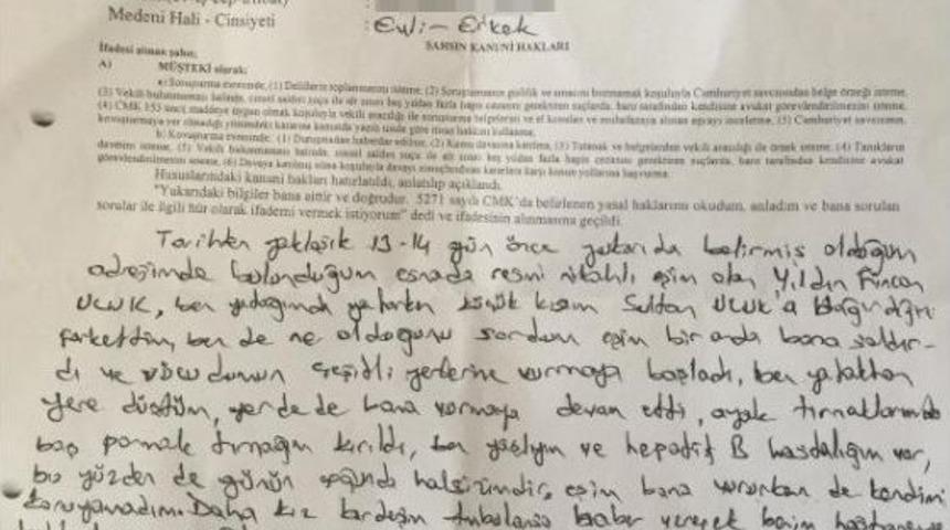'kanepeden D&uuml;şt&uuml;' Denildi, Kendine Gelip 'eşim D&ouml;vd&uuml;' Dedikten Sonra &Ouml;ld&uuml;