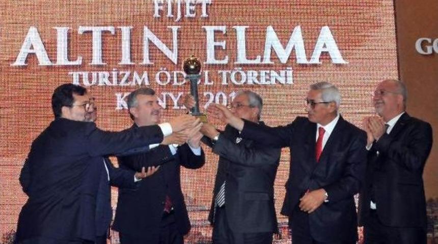 D&uuml;nya Turizm Oscar&rsquo;I Olarak Adlandırılan 'altın Elma' &Ouml;d&uuml;l&uuml; Konya&rsquo;Nın
