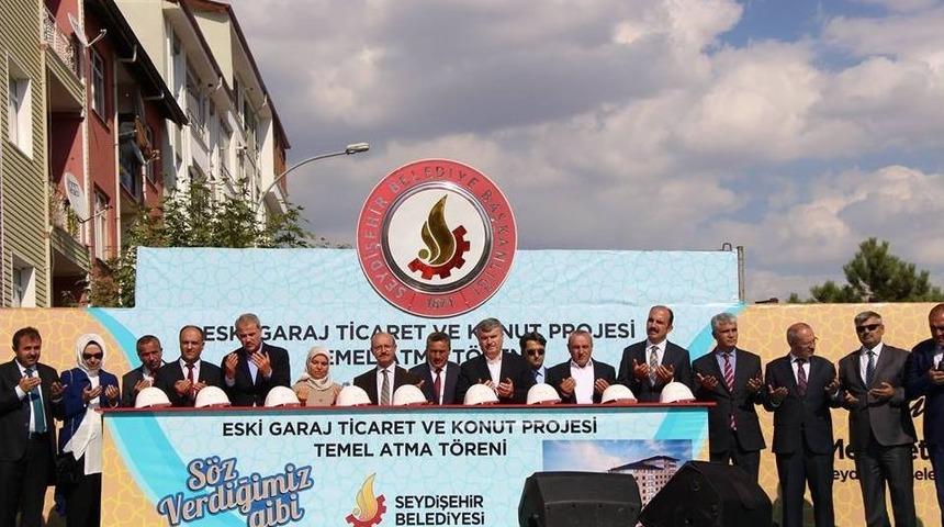 Seydişehir&rsquo;de Eski Garaj Ticaret Ve Konut Projesinin Temeli Atıldı