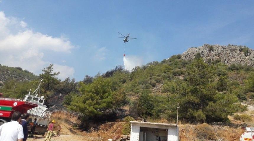 Dat&ccedil;a&rsquo;da Makilik Alanda Yangın