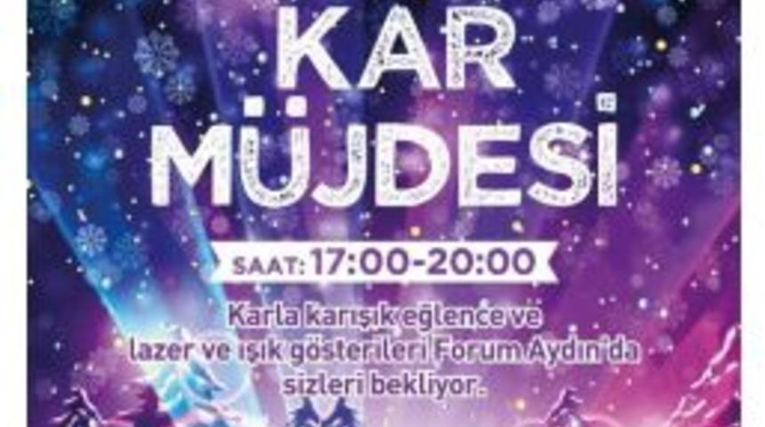 Forum Aydın&rsquo;dan Karla Karışık Yarıyıl S&uuml;rprizi