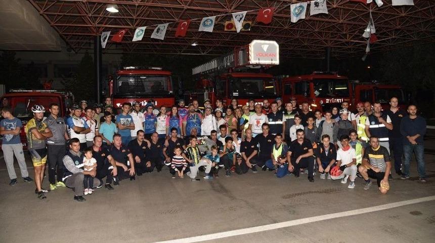 İtfaiyecilere Bisikletli Destek