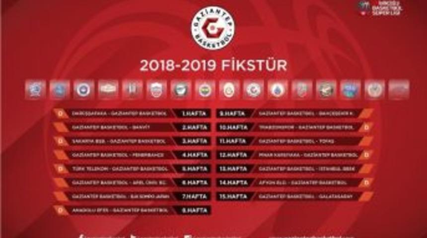 Gaziantep Basketbol&rsquo;un Yeni Sezon Fikst&uuml;r&uuml; Belli Oldu