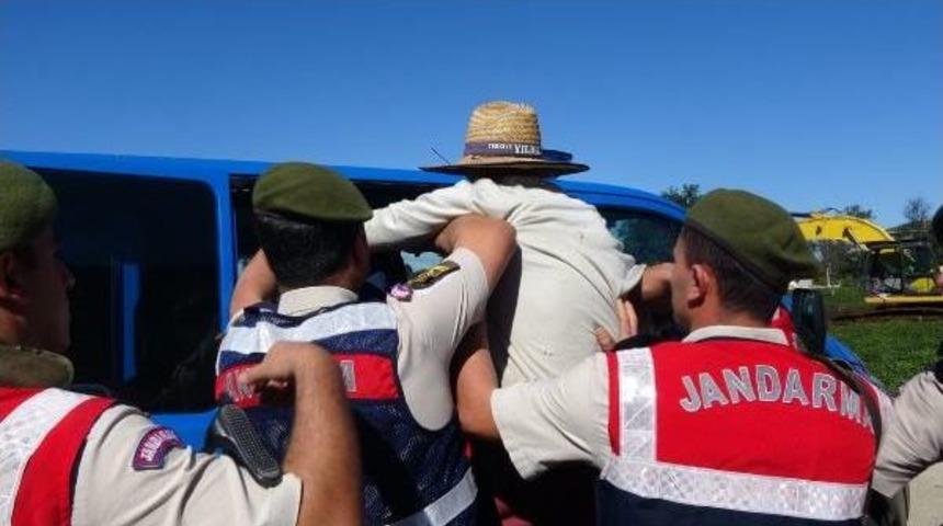 Doğalgaz Boru Hattının Ge&ccedil;irileceği Arazideki Eylem Karakolda Bitti