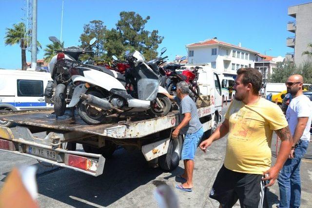 Ayvalık’ta Tescilsiz Ve Kurallara Aykırı Motosikletler Af Yok