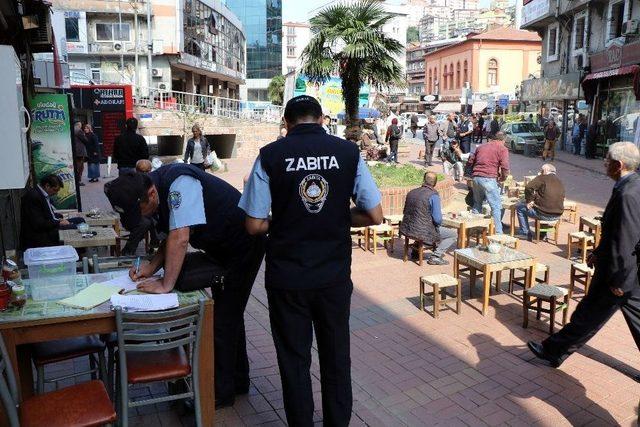 Polis Ve Zabıtadan İşgal Denetiminde 9 Bin Lira Ceza