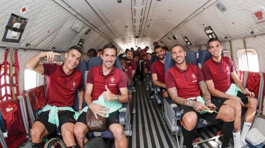 Portekiz, Deplasman Ma&ccedil;ına Askeri U&ccedil;akla Gitti