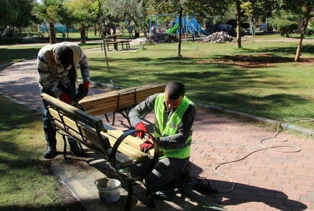 Ahmet Yesevi Parkında Yenileme Çalışmaları Yapıldı