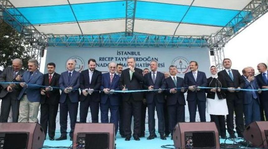 Cumhurbaşkanı Erdoğan Yeniden Yapılan Lisesinin A&ccedil;ılışına Katıldı (1)