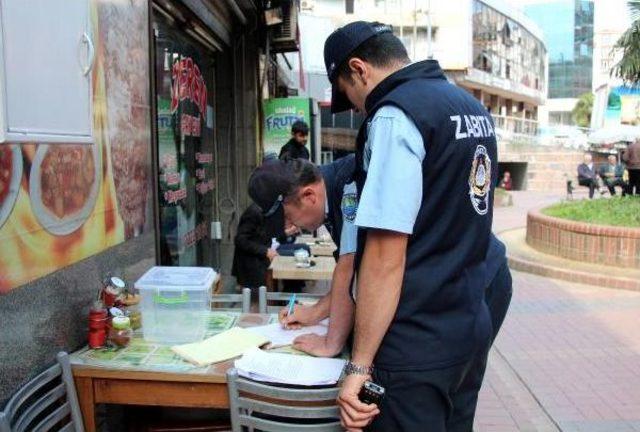 Zonguldak'ta Kaldırım Işgali Denetimi