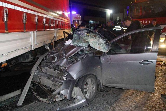 Tekirdağ’da Katliam Gibi Kaza 1 Ölü, 3 Yaralı