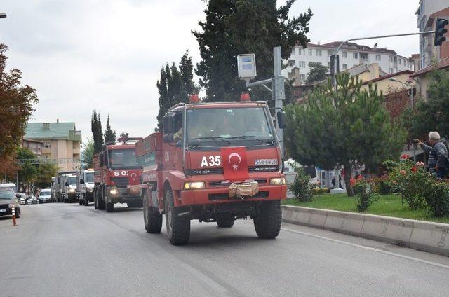 İtfaiye Haftası Etkinlikleri Araç Korteji İle Son Buldu