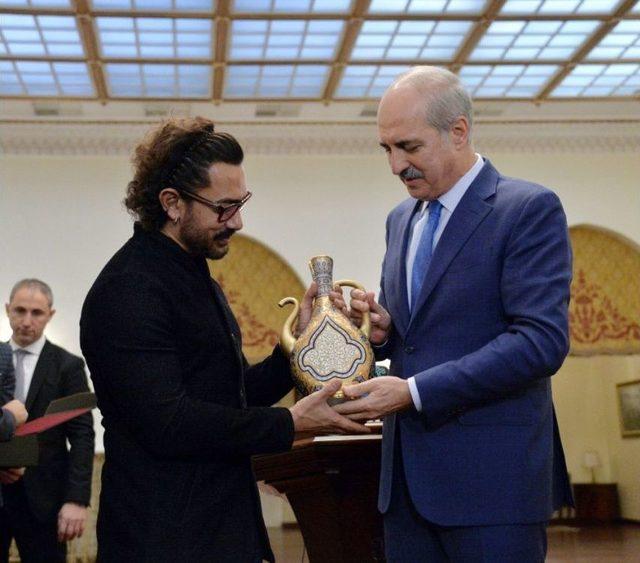 Bakan Kurtulmuş, Bollywood Yıldızı Aamir Khan İle Bir Araya Geldi