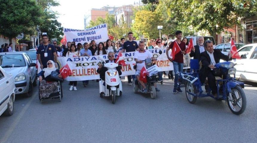 &lsquo;engelliler İle Nemrut Dağına Tırmanıyoruz&rsquo; Projesi Kortej Y&uuml;r&uuml;y&uuml;ş&uuml;yle Başladı