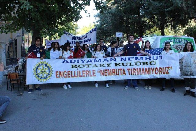 ‘engelliler İle Nemrut Dağına Tırmanıyoruz’ Projesi Kortej Yürüyüşüyle Başladı