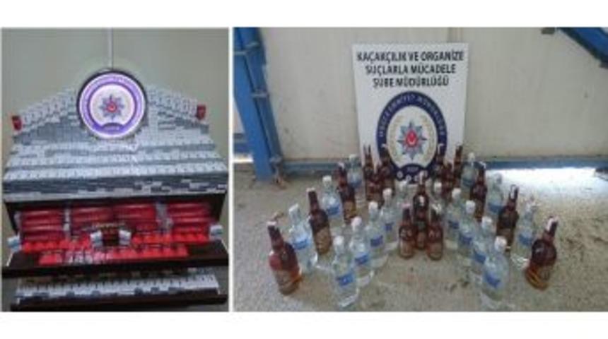 D&uuml;zce Emniyet M&uuml;d&uuml;rl&uuml;ğ&uuml;nden Ka&ccedil;ak İ&ccedil;ki Ve Sigara Operasyonu