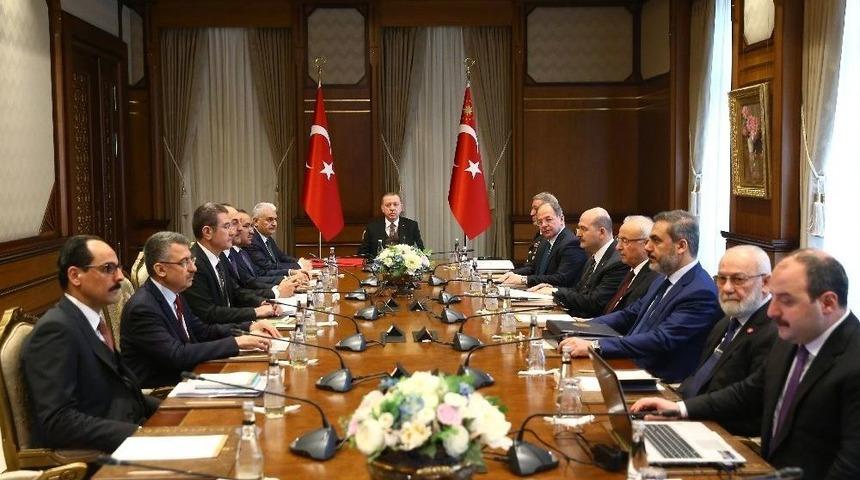 Cumhurbaşkanlığı K&uuml;lliyesinde G&uuml;venlik Değerlendirme Toplantısı Başladı