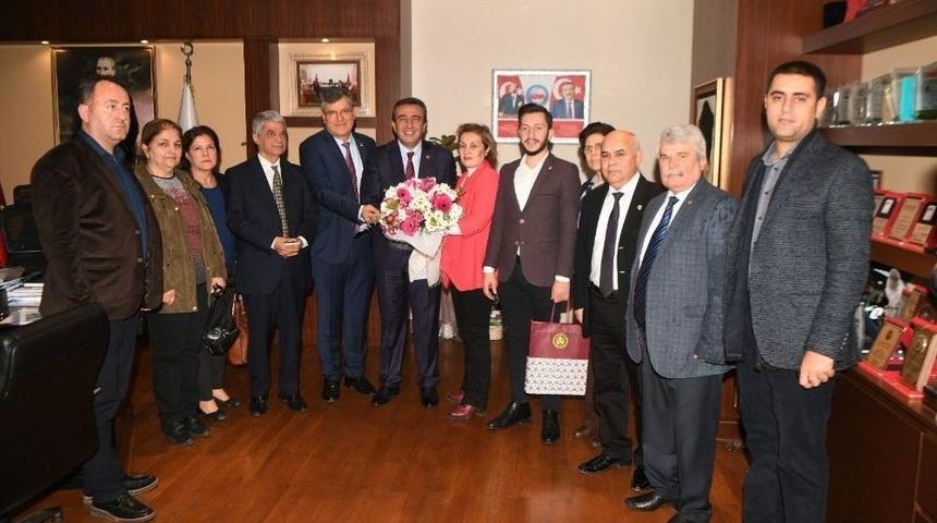 Chp İl Y&ouml;netiminden Başkan &Ccedil;etin&rsquo;e Ziyaret