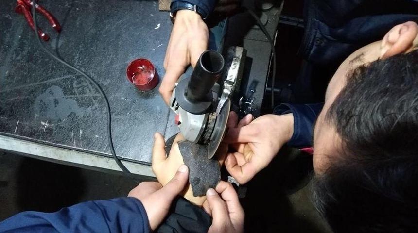 İtfaiyeden &lsquo;y&uuml;z&uuml;k&rsquo; Operasyonu