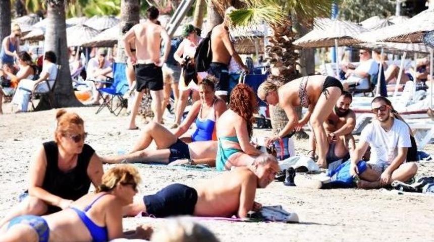 G&uuml;zel Hava Akyaka'da Plajı Renklendirdi