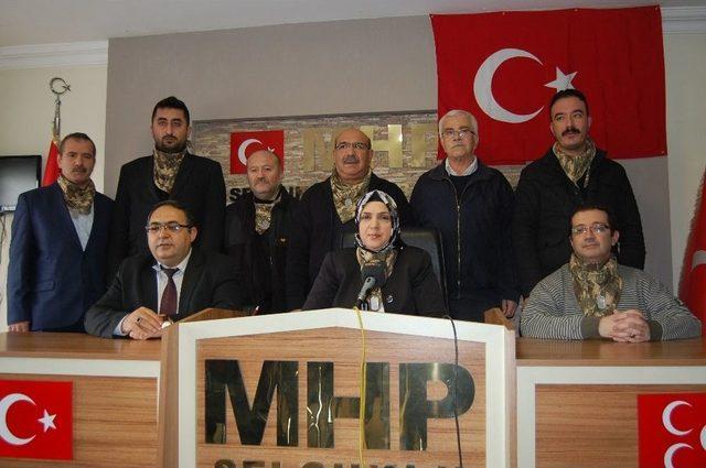 Mhp Selçuklu İlçe Başkanı Güzide Çipan: ”mutlak Zafere Olan İnancımız İmanımız Gereğidir”