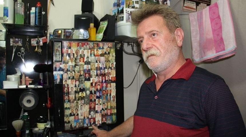 Artvin&rsquo;de Bir Berber Yıllardır Artvin&rsquo;de &Ouml;len Herkesin Fotoğraflarını Topluyor