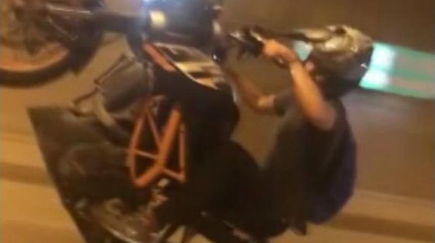 Beşiktaş T&uuml;neli&rsquo;nde Tek Teker Kazası