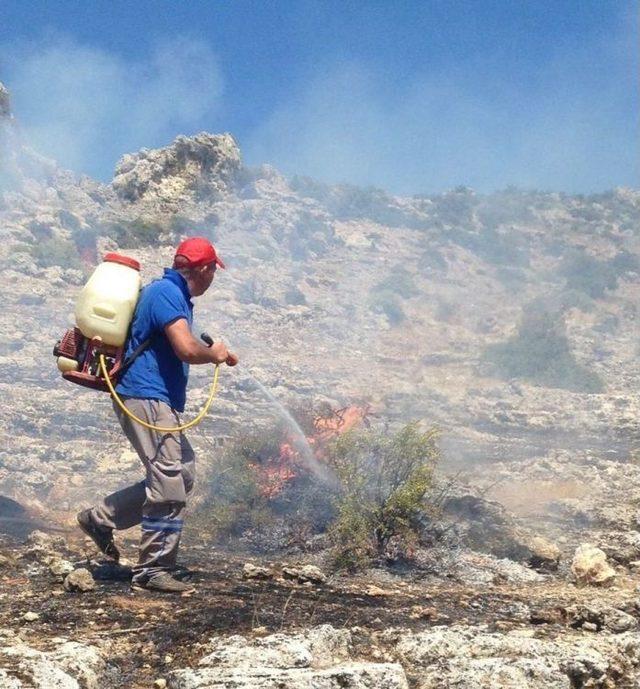 Antalya’da Makilik Yangını