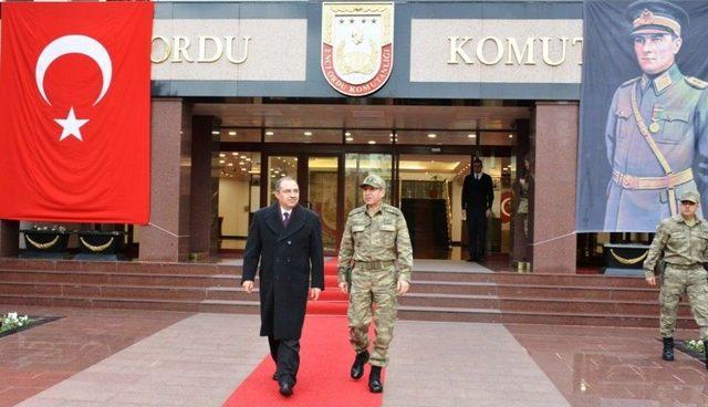 Vali Kaban’dan Tümgeneral Asım Kocaoğlu’na Ziyaret