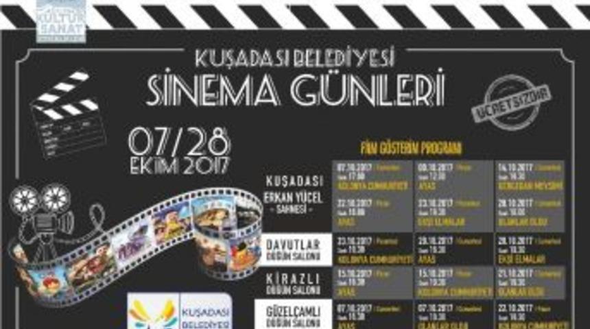 Kuşadası Belediyesi Sinema G&uuml;nleri Başlıyor