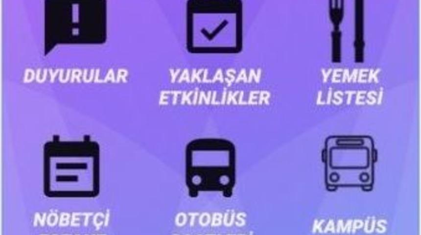 D&uuml;zce &Uuml;niversitesi Mobil Uygulaması Kullanımda