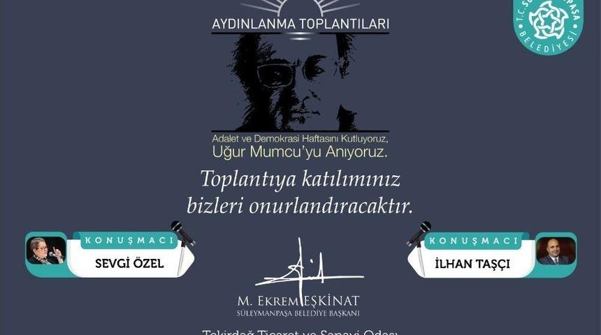 Uğur Mumcu, Aydınlanma Toplantısı&rsquo;nda Anılacak