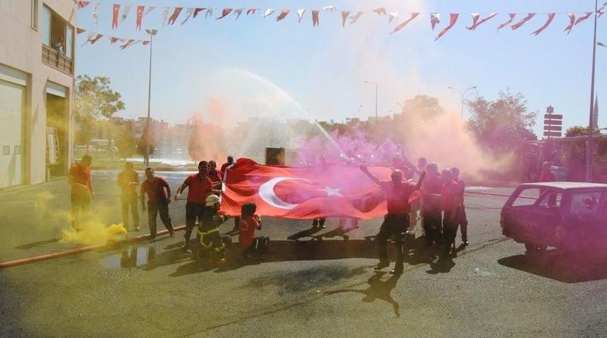 Şanlıurfa İtfaiyesinden Yangın Tatbikatı