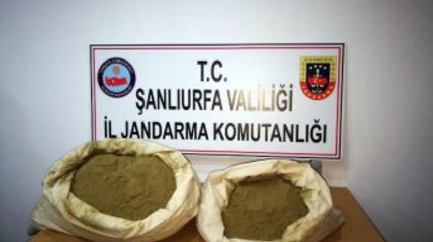 Şanlıurfa&rsquo;da 25 Kilo Toz Esrar Ele Ge&ccedil;irildi
