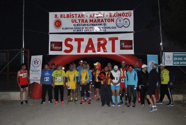 8. Elbistan-afşin-ekinözü Ultra Maratonu Start Aldı