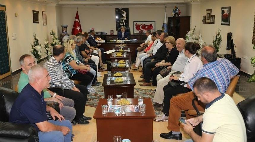 Başkan Şirin, Makedon G&ouml;&ccedil;menlerini Ağırladı