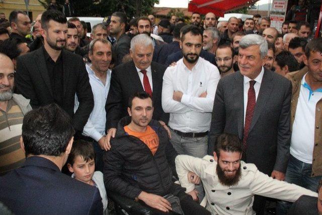 Başbakan Yıldırım’dan Belediye Başkanına Taziye Ziyareti