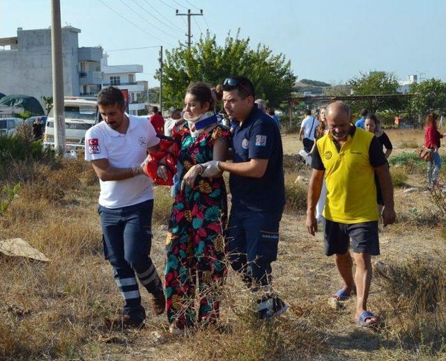 Ters Dönen Araçtan Yaralı Kurtarıldılar