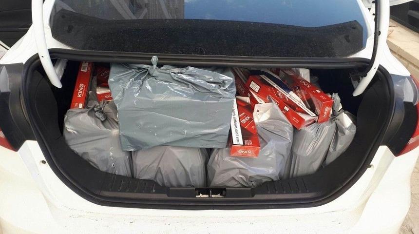 Samsun&rsquo;da G&uuml;mr&uuml;k Ka&ccedil;ağı Sigara Ve İ&ccedil;ki Ele Ge&ccedil;ti