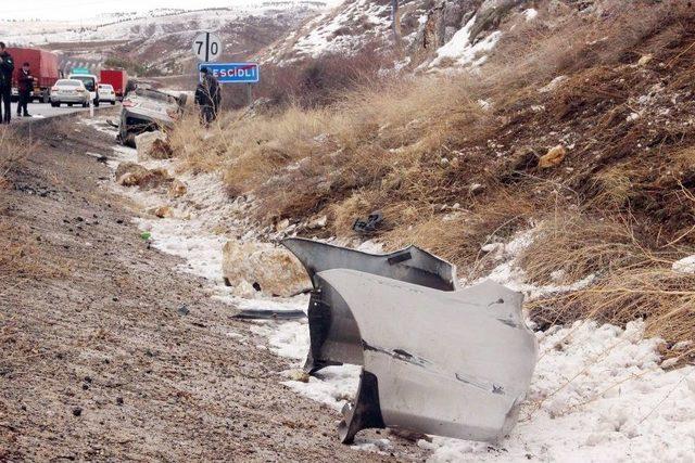 Takla Atan Otomobilin Sürücüsü Yaralandı