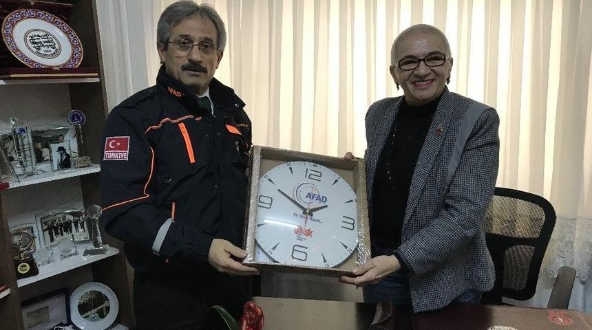 Başkan Yağan, Afad M&uuml;d&uuml;r&uuml; Kaşkaş&rsquo;ı Ağırladı
