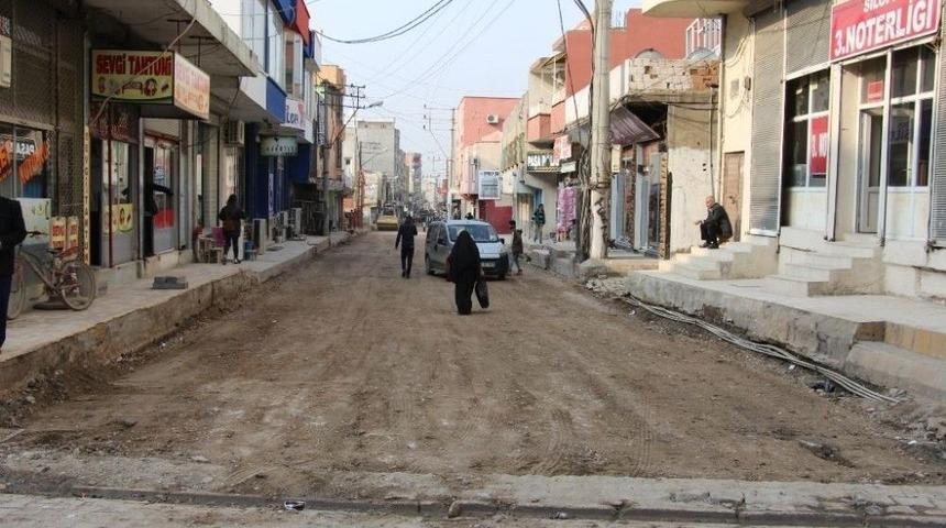 Silopi&rsquo;de Cadde Onarım &Ccedil;alışmaları Devam Ediyor