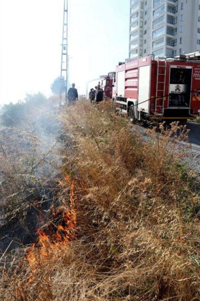 Anız Yangını Ormanlık Alana Sıçramadan Söndürüldü