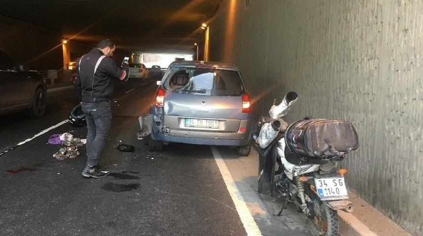 Sarıyer&rsquo;de Motosiklet Kazası: 1 Yaralı