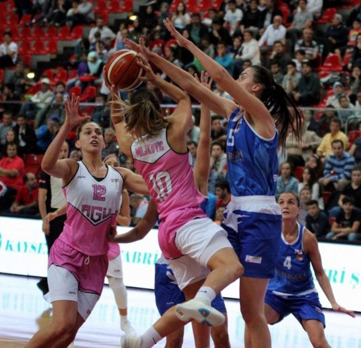 Bilyoner.com Kadınlar Basketbol Ligi: Abdullah G&uuml;l &Uuml;niversitesi: 82 - Bornova Beckerspor: 48